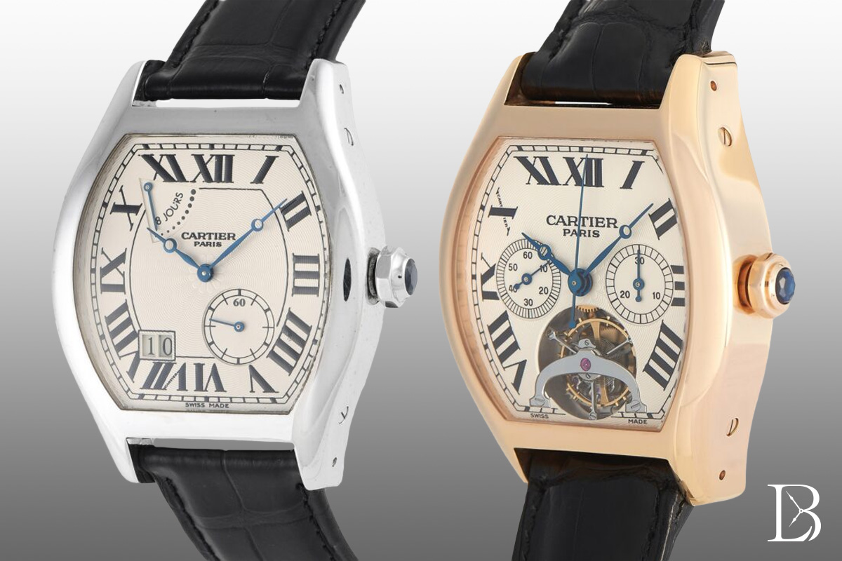 Cartier Tortue 8-Day and Tourbillon Chronograph models